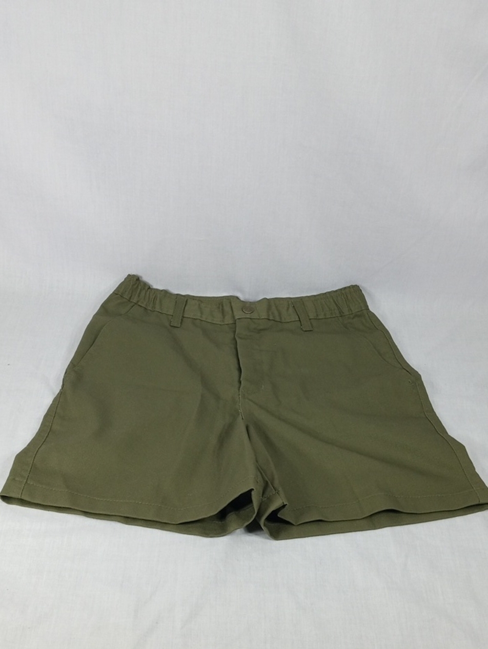 Vintage Boy Scout Shorts Partial Elastic Waistband Size 14 Waist 27